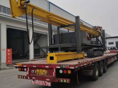 防汛公路护栏打桩机 自装车长螺旋打桩机 建筑工程各型号打桩机图6