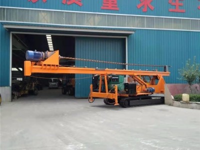 气动光伏式打桩机 液压螺旋钻轮式打桩机 全新长螺旋地基引孔机图3