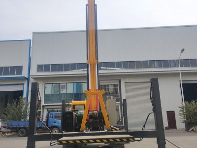 气动光伏式打桩机 液压螺旋钻轮式打桩机 全新长螺旋地基引孔机图2