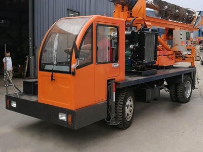 气动光伏式打桩机 液压螺旋钻轮式打桩机 全新长螺旋地基引孔机图5