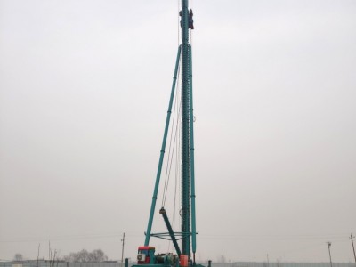 长螺旋式吊打一体机 气动凿岩一次性成孔 全新折叠杆打井机图3