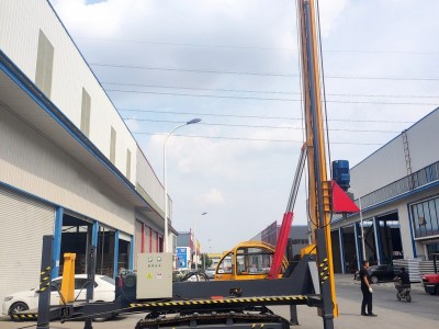 长螺旋式吊打一体机 气动凿岩一次性成孔 全新折叠杆打井机图6