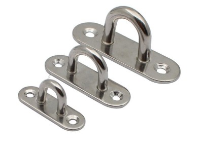 智博金属不锈钢椭圆门扣船用眼板锁牌拉环吊扇沙袋灯钩吊环