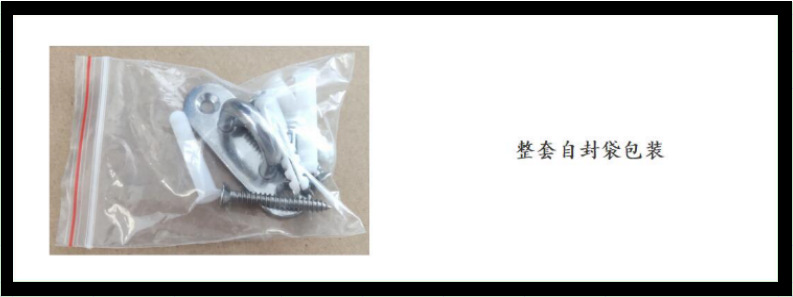 ZB6304椭圆形门扣(带螺钉)