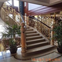 中式别墅铜楼梯扶手 流露出生活质感