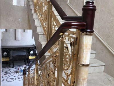 中式别墅铜楼梯扶手 流露出生活质感图2