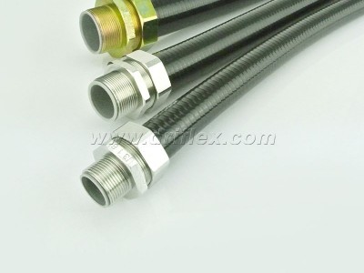 平包塑金属软管/加棉线平包管配不锈钢直接头图3