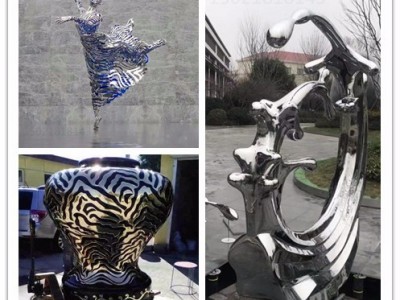 南通企业标识 镜面花纹不锈钢坛子雕塑 酒坛定制图2