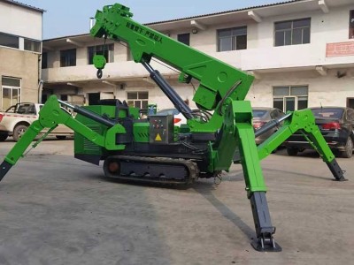 蜘蛛式吊车 可带载伸缩 蜘蛛微型吊车 聚坤5吨蜘蛛吊可租可售图2