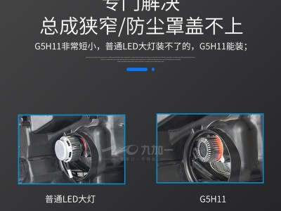 九加一汽车LED大灯G5H11偏心专用款汉兰达、奇骏等适用图2