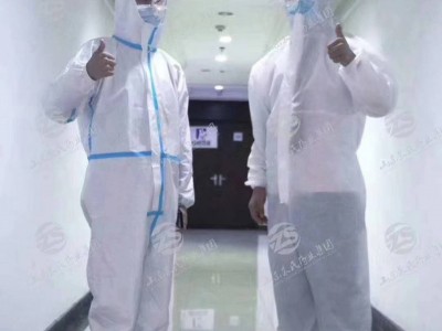 医用连脚帽高亢65g防护服 医护人员一二三级防护标准 连脚帽