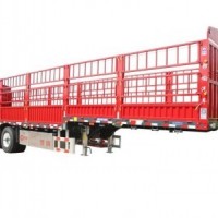 锣响挂车 新国标仓栅式半挂车 超级盘刹 空气悬架 碟刹车桥