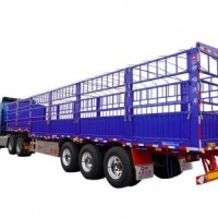 锣响挂车 新国标13米半挂车 空气悬架  前桥提升 山东厂家