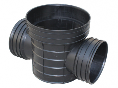 湖北龙康塑料检查井-流槽三通/四通-沉泥起始-弯头等图2