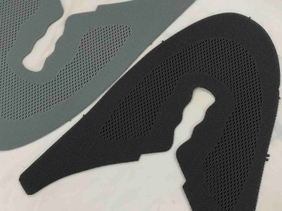 定制加工生产贾卡鞋面鞋材面料透气休闲鞋运动鞋材料一体成型鞋面图2