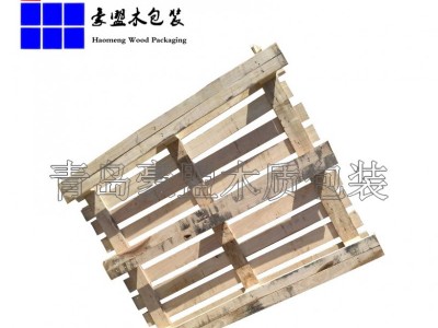 青岛实木熏蒸托盘 1.1m松木托盘四面进叉可出口