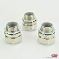 铜镀镍直接头/180度软管连接器配包塑