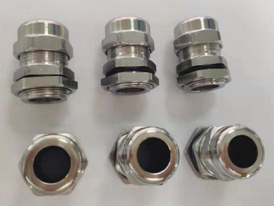 304不锈钢电缆接头/金属填料函NPT1/2-NPT2图2