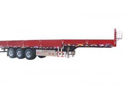 锣响挂车 栏板式半挂车 锣响60标箱 空气悬架 前桥提升