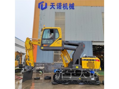 挖机高度可定制的升降驾驶室 铁路挖机大长腿改装厂家咨询济宁