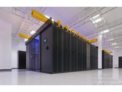 立体机房效果图制作|消防控制室|某妇幼保健院机房投标案例图3