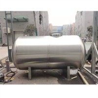 衡山鸿谦食品级工业供水卧式水罐不锈钢卧式无菌储液罐工厂直营