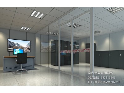 青岛某船舶制造公司机房效果图制作|三月份投标案例图2