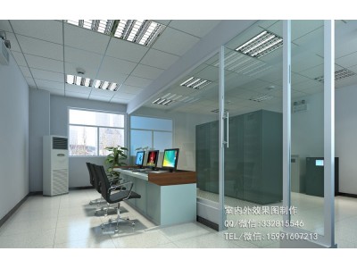 青岛某船舶制造公司机房效果图制作|三月份投标案例图1