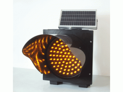 300mm黄闪警示灯 太阳能黄闪灯厂家图2