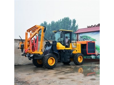 公路液压护栏打桩机 履带式波形防护打桩机图2