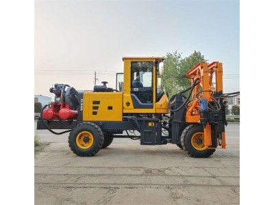 公路液压护栏打桩机 履带式波形防护打桩机图4