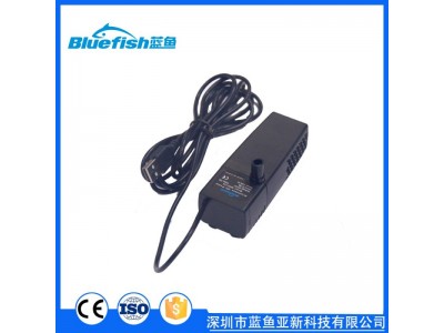 蓝鱼新款5V迷你桌面鱼缸潜水泵带过滤棉直流宠物饮用水循环泵图3