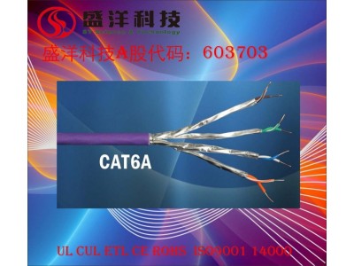 盛洋科技供应高品质FFTPCAT6A超六类网络线