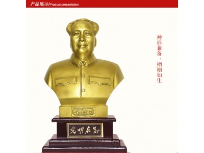 办公桌摆件 领导办公桌上摆件 纯铜铜像图1