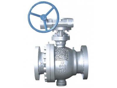 高温高压球阀，固定式球阀，蜗轮传动球阀图1