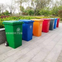 献县瑞达户外挂车铁质垃圾桶厂家批发