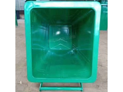 献县瑞达户外挂车铁质垃圾桶厂家批发图3