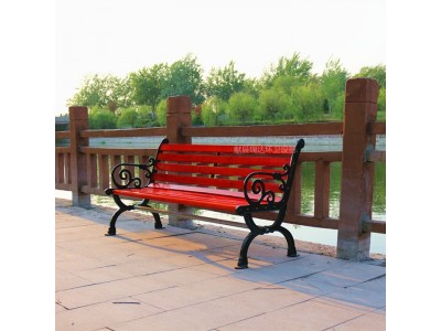 献县瑞达户外休闲防腐木长条座椅厂家定制批发图3