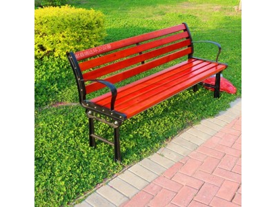 献县瑞达户外休闲防腐木长条座椅厂家定制批发图4