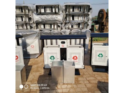 献县瑞达户外烤漆分类果皮箱厂家批发定制图4