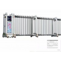 重庆不锈钢伸缩门企业小区电动大门地