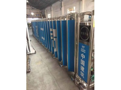 重庆不锈钢伸缩门企业小区电动大门地厂房自动推拉门收缩门图5