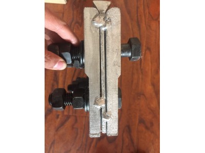 钛合金斗提带夹具 铝合金钢丝胶带接头 胶带接头夹具图3