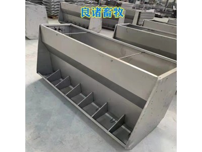 养猪场不锈钢单双面食槽规格可定制图2