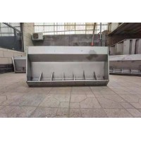 猪舍猪用不锈钢食槽单面双面可调节多