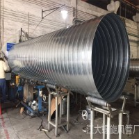工业除尘排烟通风圆形铁管道佛山厂家定制镀锌螺旋风管