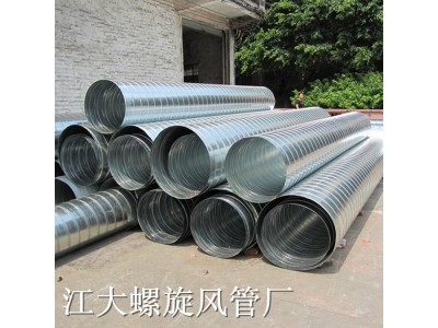 工业除尘排烟通风圆形铁管道佛山厂家定制镀锌螺旋风管图3