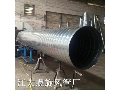 工业除尘排烟通风圆形铁管道佛山厂家定制镀锌螺旋风管图4