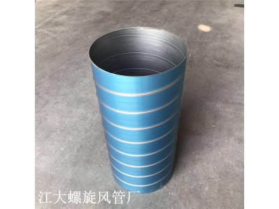 不锈钢白铁皮烟囱排烟工业除尘排风排气通风管道镀锌螺旋风管定制图2