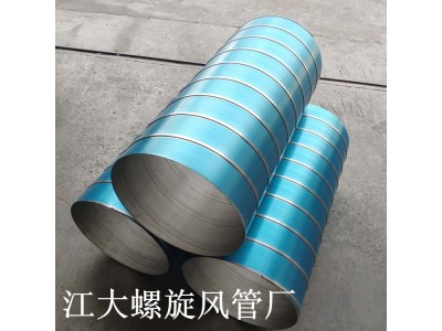 工厂不锈钢螺旋风管环保排烟管消防除尘排风管镀锌白铁皮通风管道图5